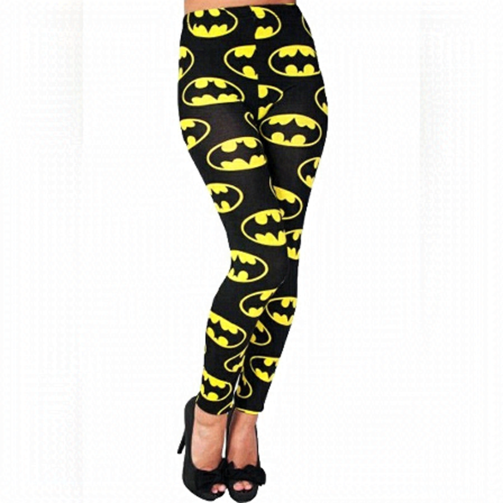 Batman Novelty Comic Superhero Sexy Cosplay Halloween Costume Stretchy Leggings
